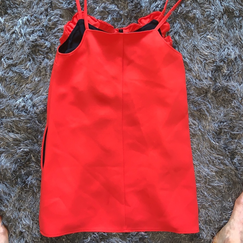 Orange top shop dress